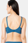 Amante Double Layered Non Wired Full Coverage Super Support Bra - Blue Saffire — thumbnail 3